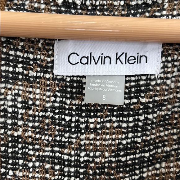 Calvin Klein brown and black tweed dress size 8 new - Picture 5 of 16
